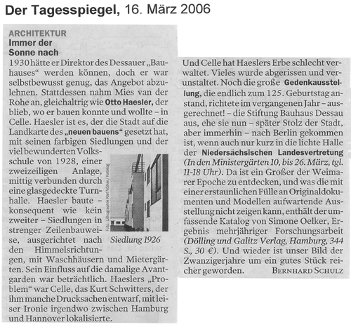 Artikel aus dem Tagesspiegel