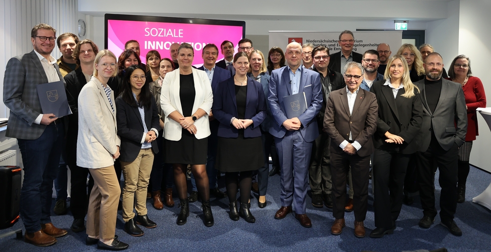 Gruppenbild der Veranstaltung "Soziale Innovation" am 9.12.2024